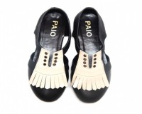Buy Manny Brown And Beige Derby Oxford Flat Shoes for Women at PAIO Sh Image for Buy Manny Brown And Beige Derby Oxford Flat Shoes for Women at PAIO Sh