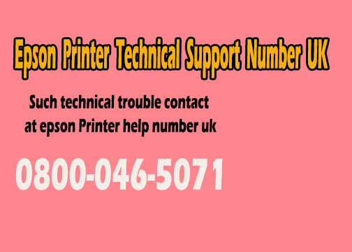 Epson Printer Support Number Uk 0800-046-5071