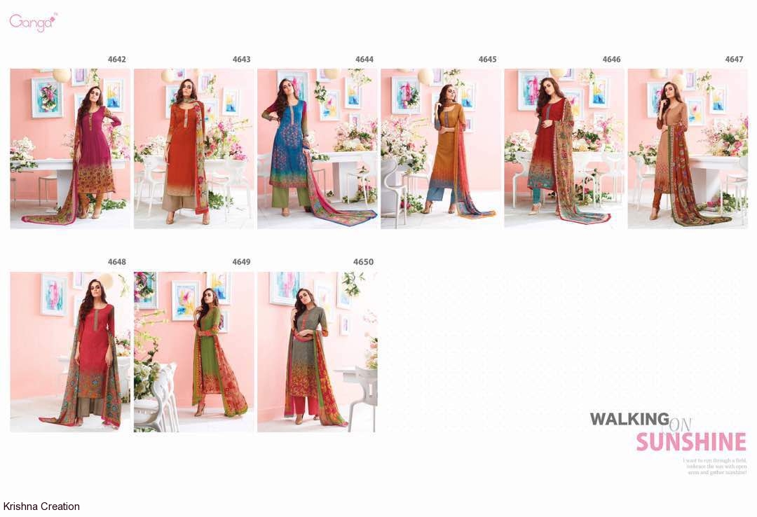 Walking on sunshine by ganga cotton silk catalog at wholesal