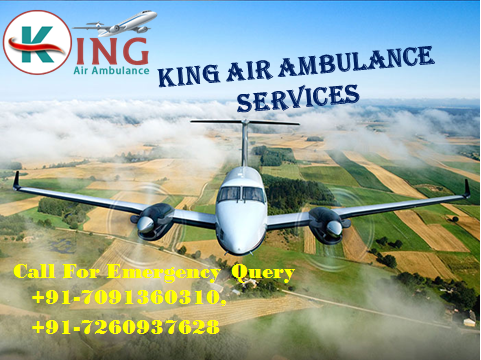 Charter Air Ambulance Services from Kolkata to Delhi-King Air Ambulanc