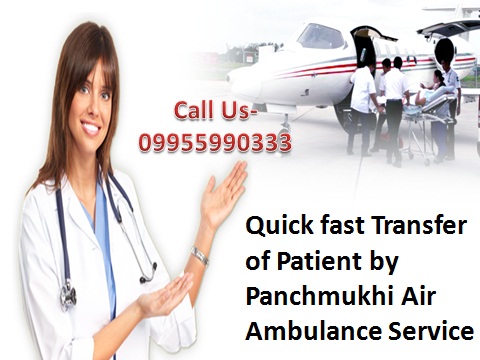 Emergency Rescue Medical Air Ambulance from Guwahati to Delhi 