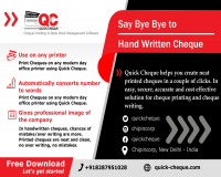 Image for Quick Cheque | Free Cheque Printing Software 