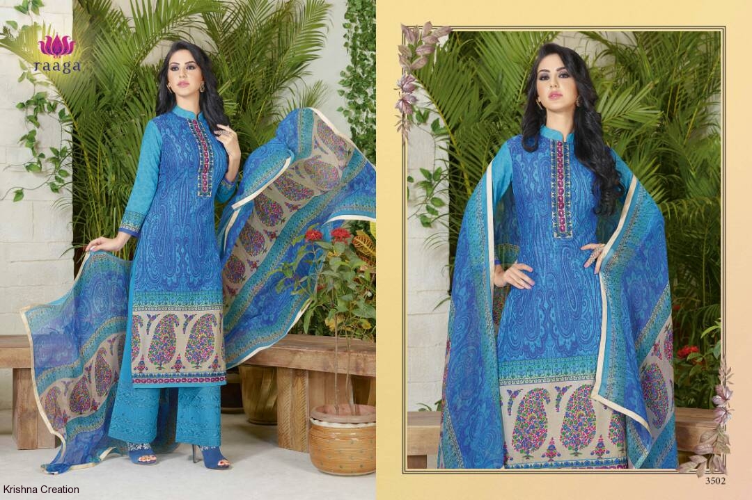 Swagat raaga 3501 series cotton printed catalog at wholesale available